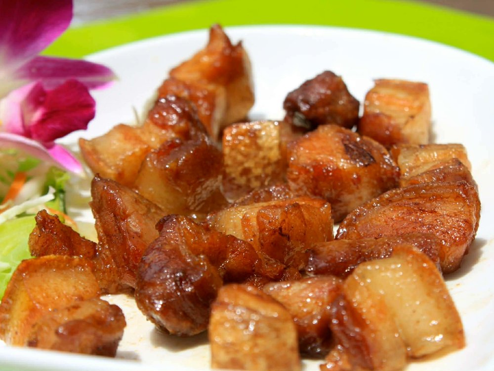 Salt-fried Crispy Pork Belly — Baitoey Seafood Krabi
