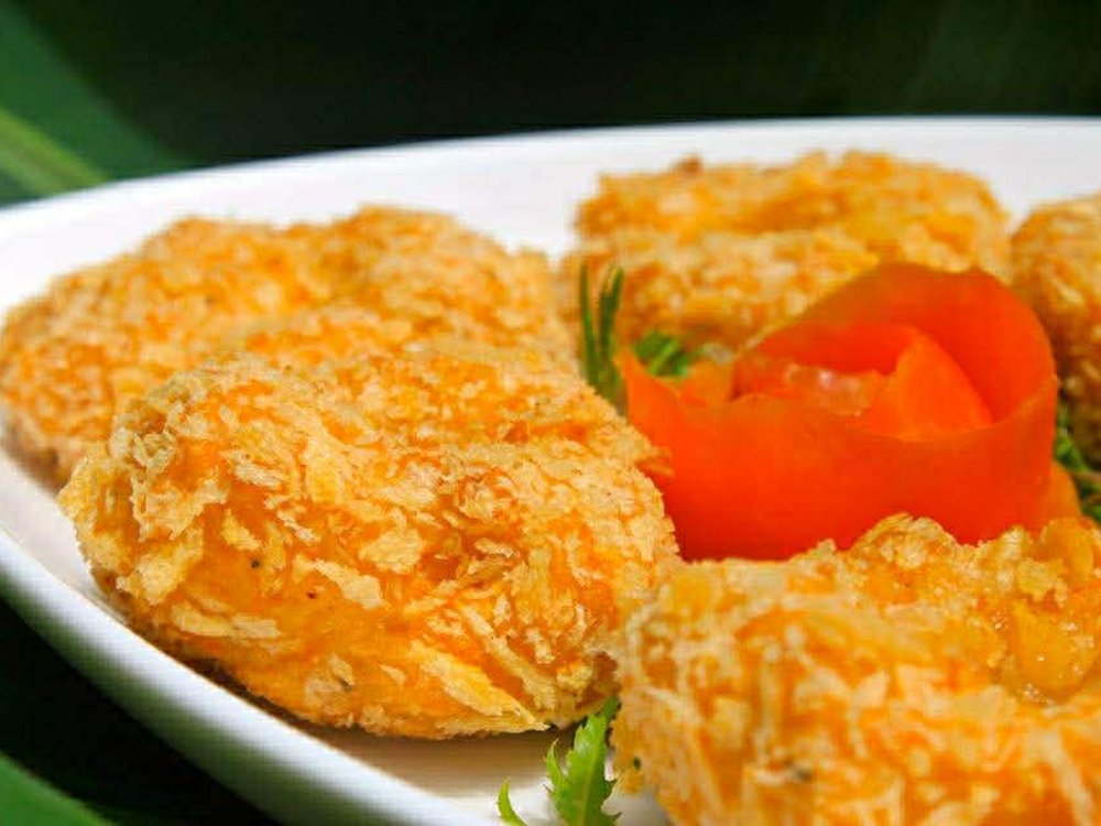 Deep-fried Shrimp Cakes — Baitoey Seafood Krabi