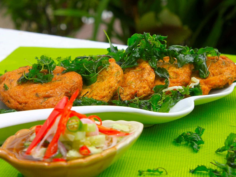 Deep-fried Fish Cakes — Baitoey Seafood Krabi
